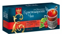 Чёрный чай с мятой и клюквой 25 × 1,7 г (42,5 г) Краснодар