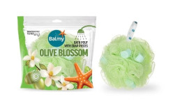 Банная мочалка с оливковым мылом Balmy