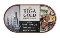 Шпроты в масле RIGA GOLD 190г
