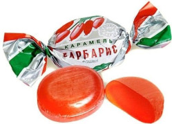 Конфеты карамельные со вкусом барбариса
