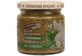 деталь Česneková pasta s bazalkou 200g Stoev