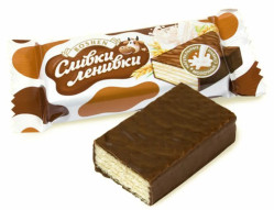 Конфеты СЛИВКИ-ЛЕНИВКИ со вкусом молока Рошен 200г
