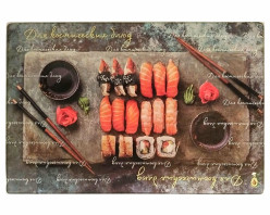 Стеклянная кухонная доска 30x20см Для космических блюд