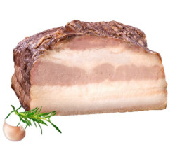 Сало с чесноком Алтайское варёное