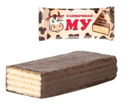 Конфеты вафельные Сливочная Му с кремовой начинкой в глазури Невский кондитер