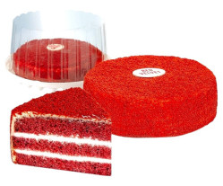 Торт Red Velvet с вишнёвым бисквитом и кремом из сливок и маскарпоне 950г Vatsak