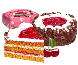 Торт Медовая ягода с кремом и вишнёвой прослойкой 500г Vatsak