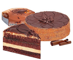 Торт Пражский с какао-кремом и абрикосовым джемом 450г Vatsak