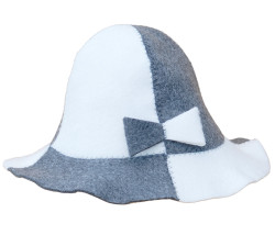 Шапка для бани (сауны) Панама комбинированная 