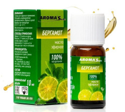 Эфирное масло Бергамота 10мл Aroma Saules