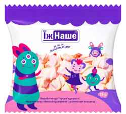 Маршмеллоу «Весёлые пружинки» с клубничным вкусом 75г ЇжНаше