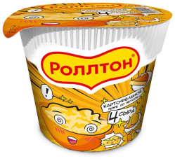 Картофельное пюре со вкусом 4 сыра 40г Ролтон