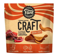 Крутоны со вкусом пикантного джерки 80г Flint Craft Grenki