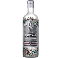 Водка Царская Новогодняя (снегири) 1Л 40% 