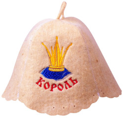 Шапка для бани (сауны) КОРОЛЬ