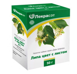 Липа цвет с листом 50гр Лекрасэт