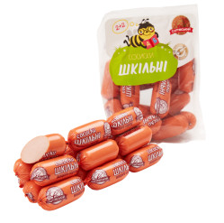 Школьные сосиски из свинины и говядины SMK