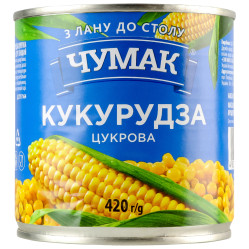 Кукуруза консервированная 420г Чумак