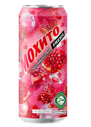 Коктейль Мохито Гранат Алк 0% 0,45л