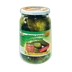 Огурцы бочковые квашеные 420г Ecohoff