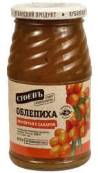 Облепиха протёртая с сахаром 570г Стоевъ