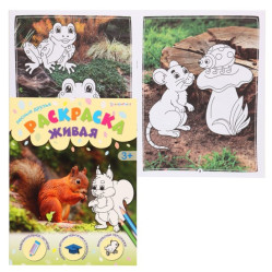 Раскраска Живая лесные друзья