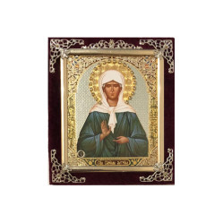 Икона в бархате 10х12см Матрона