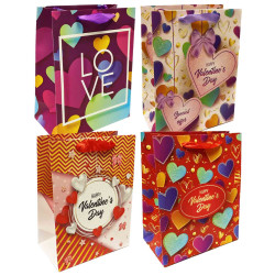 Dárková taška LOVE srdce 18*23cm