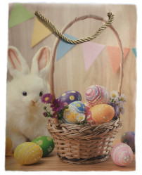 Dárková taška Velikonoční zajíček 18*23cm
