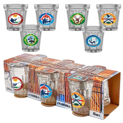 Набор из 6 стопок Охота по 50мл