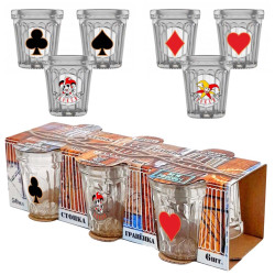 Набор из 6 стопок Карты по 50 мл