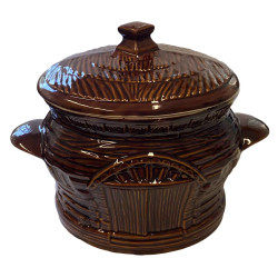 Керамический горшок 3л Домик