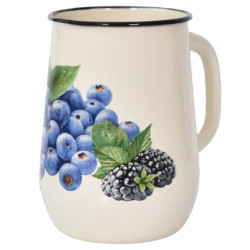 Эмалированный кувшин Черника 2,5л
