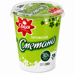 Сметана Литовская 30% 380г Сваля