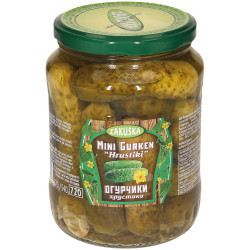Огурцы малосольные Хрустики 670г Закуска