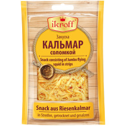 Кальмары сушеные 36 г Икрофф