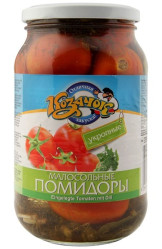 Помидоры маринованные с укропом 880г Козачок