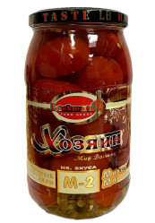 Помидоры M-2 с чесноком 860г Хозяин