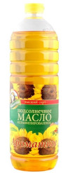 Масло подсолнечное нерафинированное 1л Кубаночка