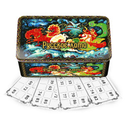 Русское Лото Палех Тройка Металлическая Коробка