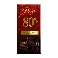 Шоколад Горький Красный Октябрь 80г