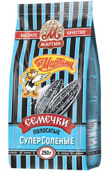 Семечки суперсоленые 250г MARTIN