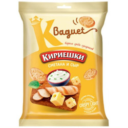 Сухарики Сметана и сыр Кириешки багет 50г
