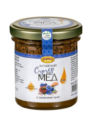 Супер Мёд Алтайский с семенами льна 200г МК
