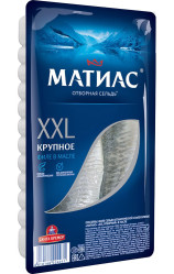 Филе сельди в масле XXL 300г Матиас