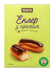Десерт Эклер с заварным кремом 155г Tarta