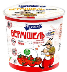 Лапша со вкусом острого гуляша 80г Куховар