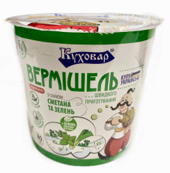 Лапша со вкусом сметаны и зелени 60г Куховар