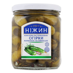 Маринованные огурцы По-нежински 450г Ніжин (чистый вес: 230г)