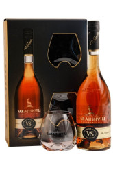 Бренди VS 0,7L 40% +2 бокала Sarajishvili
